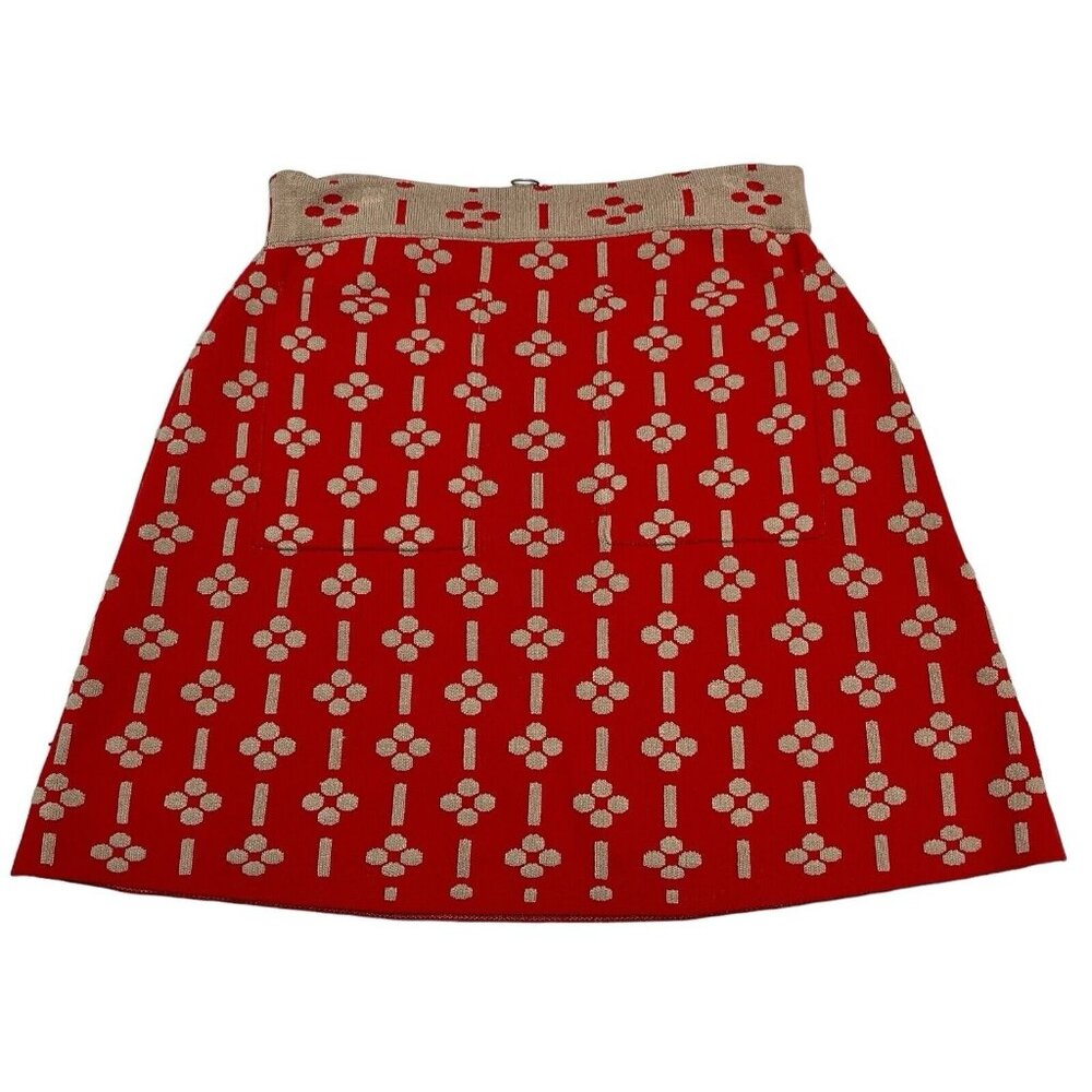 Womens Maeve Anthropologie Womens S Quant Jacquard Knit Mini Skirt Mod Retro